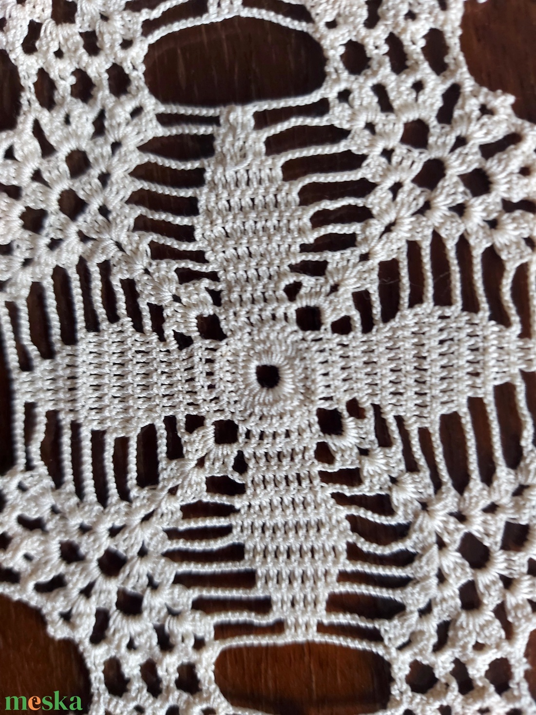 Horgolt nagy asztalterítő  - otthon & életmód - lakástextil - abrosz, terítő - asztalközép terítő - Meska.hu