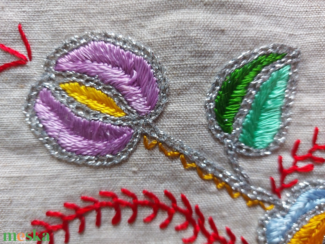   Asztali futó buzsáki boszorkányos  hímzéssel - otthon & életmód - lakástextil - abrosz, terítő - asztalfutó - Meska.hu