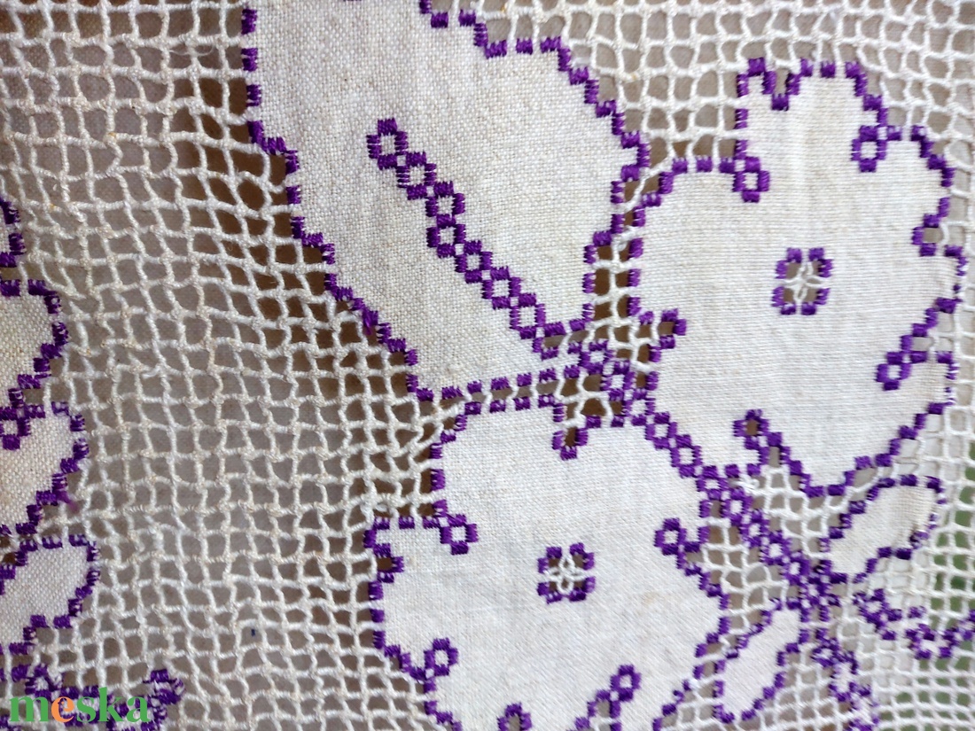 Szövött  nyersvászon törölköző rojttal - otthon & életmód - fürdőszoba - törölköző - Meska.hu