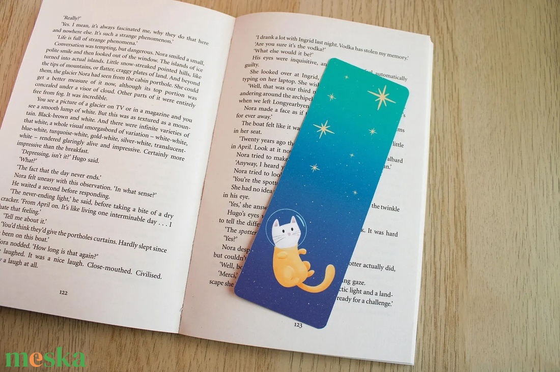 Űrhajós cicás könyvjelző - könyv & zene - könyvjelző - Meska.hu