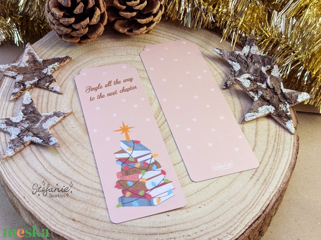 Karácsonyi könyv-fa könyvjelző - Ünnepi ajándék könyvmolyoknak - könyv & zene - könyvjelző - Meska.hu