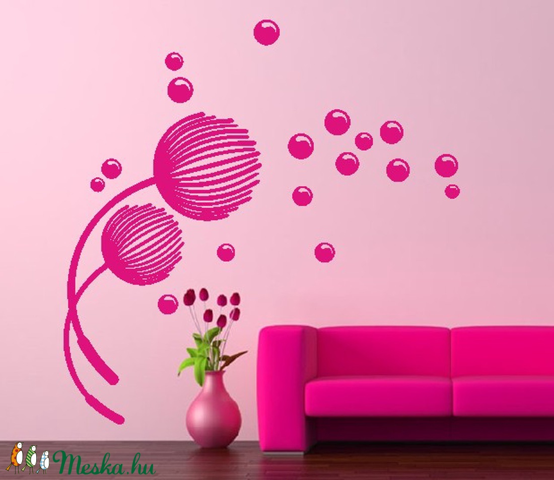 Pitypang falmatrica 136x125 cm falfelületre - - Meska.hu Pitypang falmatrica 136x125 cm falfelületre - - Meska.hu