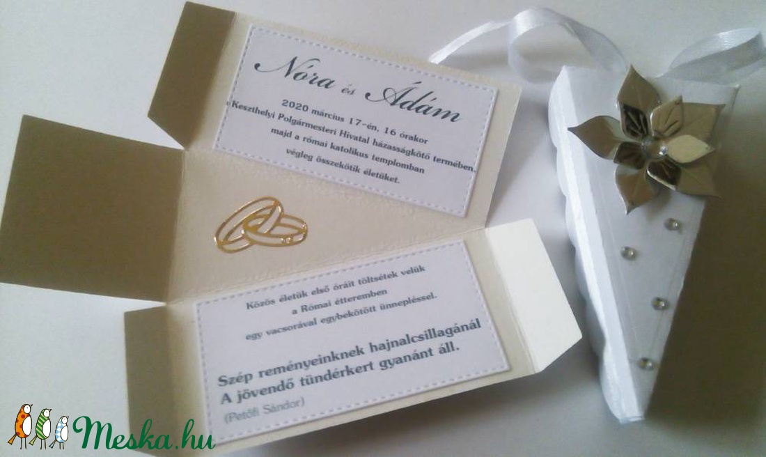 Esküvői meghívó Silver- white - esküvő - meghívó & kártya - Meska.hu Esküvői meghívó Silver- white - esküvő - meghívó & kártya - Meska.hu