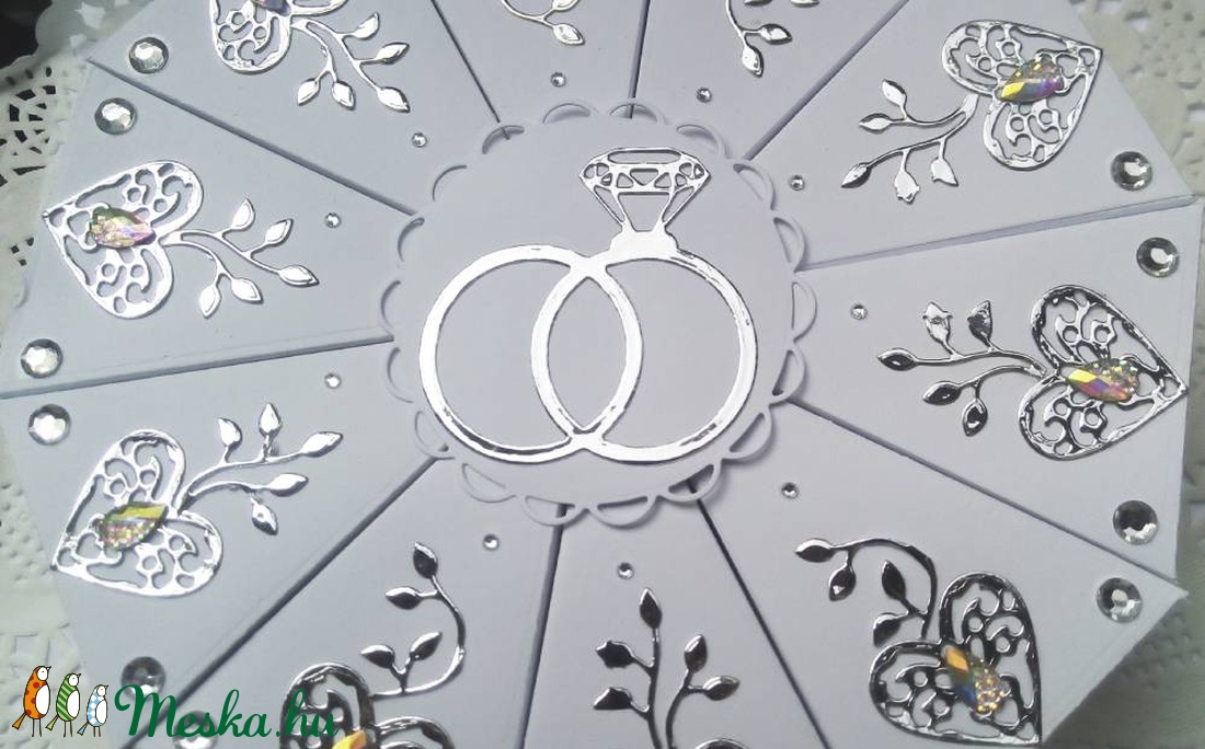 Silver love papírtorta díszdoboz 10 szeletes - otthon & életmód - papír, írószer - ajándékozás kellékei - papírtorta - Meska.hu Silver love papírtorta díszdoboz 10 szeletes - otthon & életmód - papír, írószer - ajándékozás kellékei - papírtorta - Meska.hu