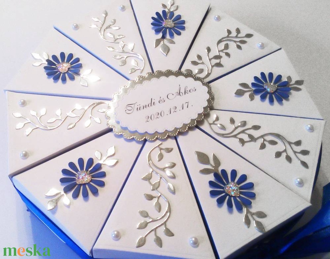 Blue dream papírtorta díszdoboz 10 szeletes - otthon & életmód - papír, írószer - ajándékozás kellékei - papírtorta - Meska.hu Blue dream papírtorta díszdoboz 10 szeletes - otthon & életmód - papír, írószer - ajándékozás kellékei - papírtorta - Meska.hu