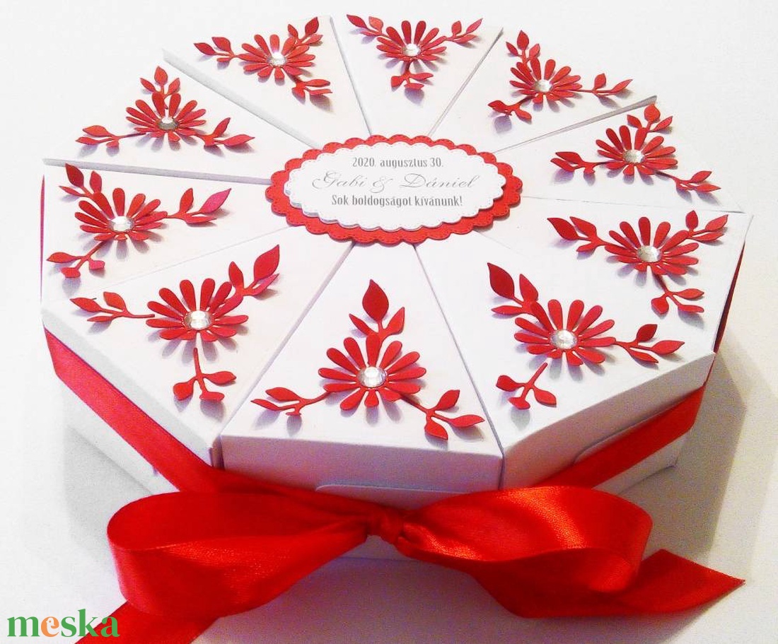 Red dream papírtorta díszdoboz 10 szeletes - otthon & életmód - papír, írószer - ajándékozás kellékei - papírtorta - Meska.hu Red dream papírtorta díszdoboz 10 szeletes - otthon & életmód - papír, írószer - ajándékozás kellékei - papírtorta - Meska.hu