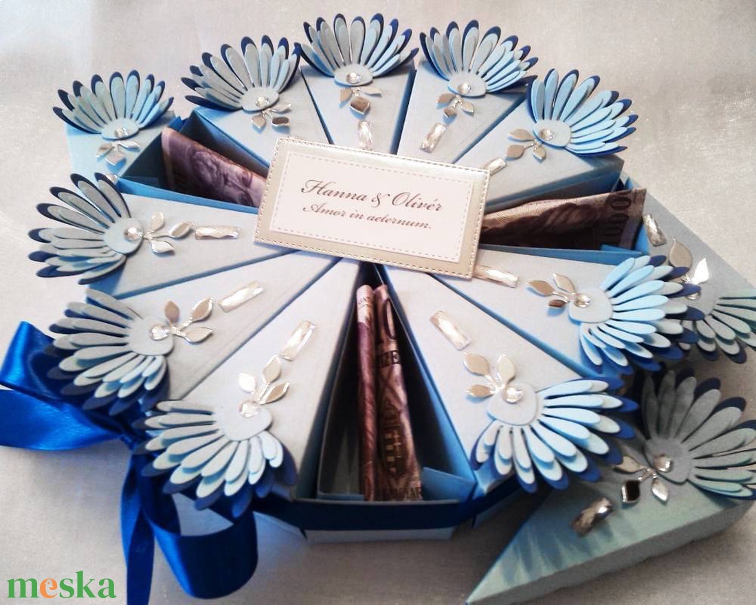 Blueflower papírtorta díszdoboz 12 szeletes - otthon & életmód - papír, írószer - ajándékozás kellékei - papírtorta - Meska.hu Blueflower papírtorta díszdoboz 12 szeletes - otthon & életmód - papír, írószer - ajándékozás kellékei - papírtorta - Meska.hu