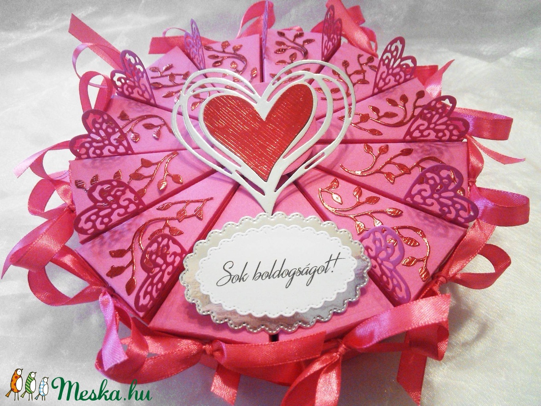 12 szeletes csupa szív papírtorta - díszdoboz - otthon & életmód - papír, írószer - ajándékozás kellékei - papírtorta - Meska.hu 12 szeletes csupa szív papírtorta - díszdoboz - otthon & életmód - papír, írószer - ajándékozás kellékei - papírtorta - Meska.hu