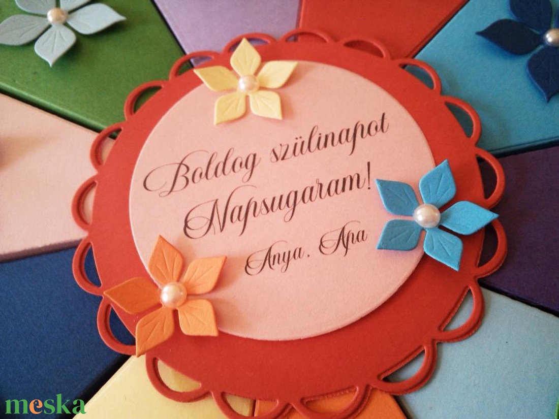 10 szeletes papírtorta - díszdoboz - otthon & életmód - papír, írószer - ajándékozás kellékei - papírtorta - Meska.hu