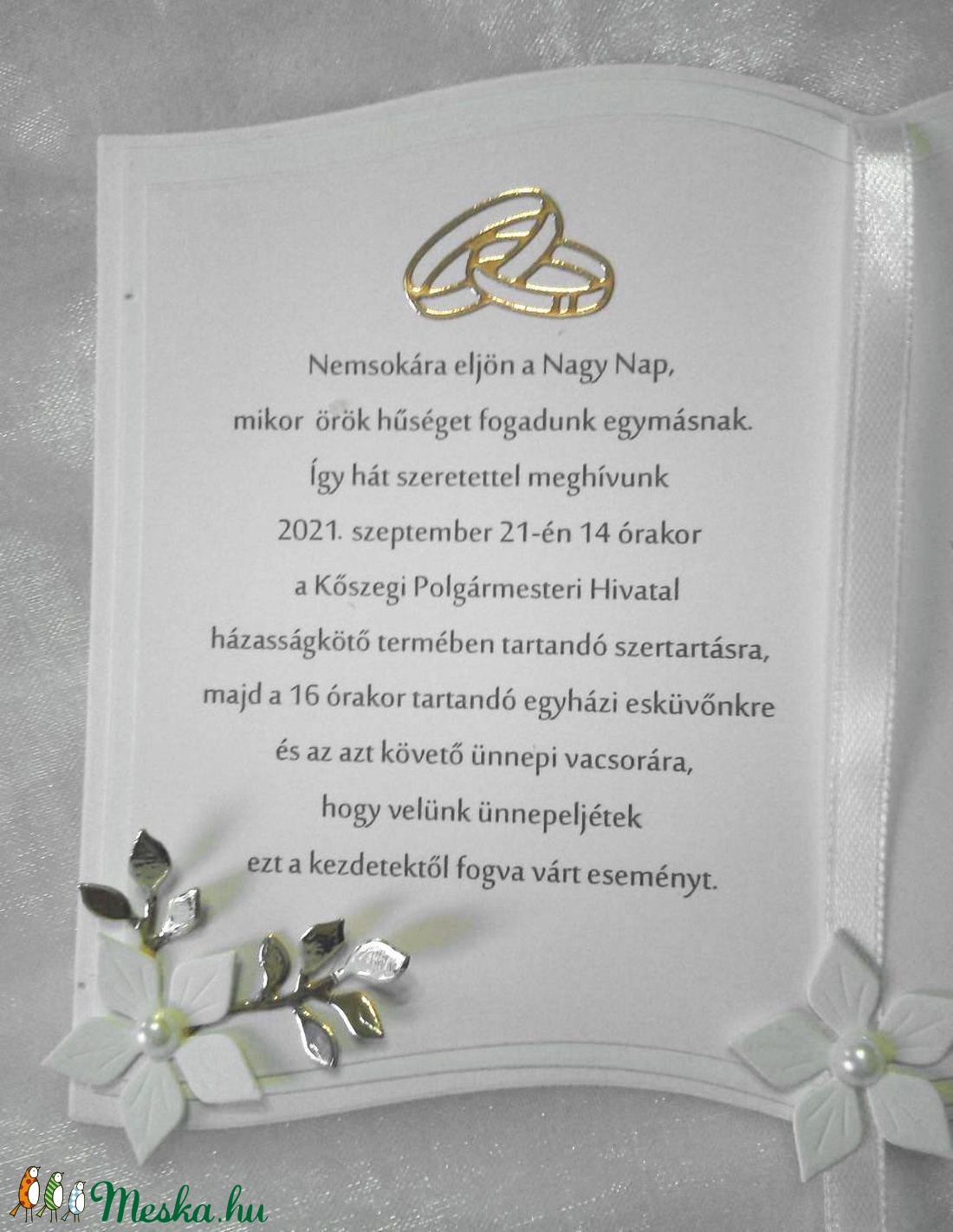 Esküvői meghívó - esküvő - meghívó & kártya - meghívó - Meska.hu