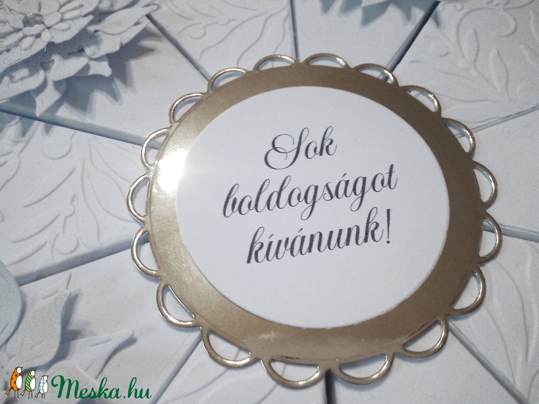 Papírtorta díszdoboz 10 szeletes - otthon & életmód - papír, írószer - ajándékozás kellékei - papírtorta - Meska.hu