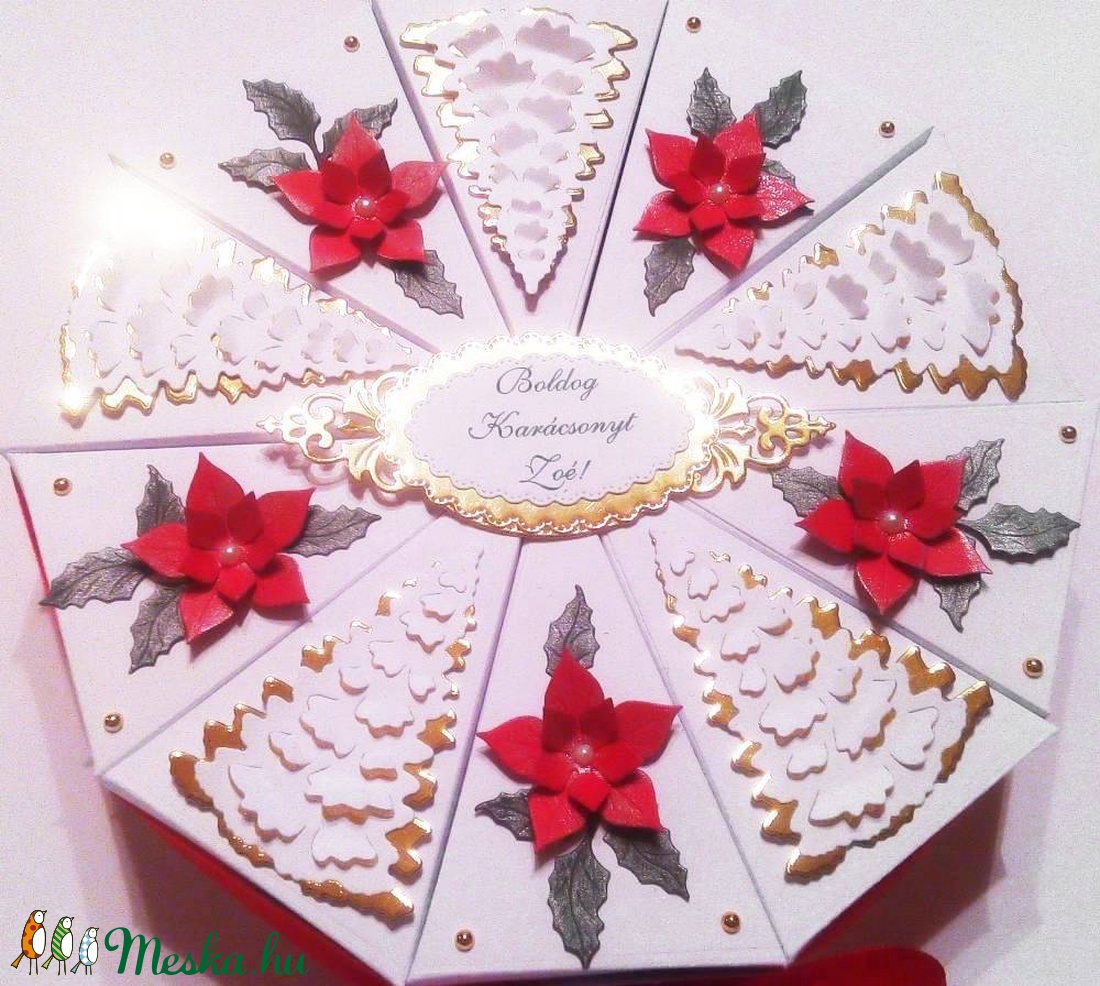 Papírtorta díszdoboz 10 szeletes - karácsony - karácsonyi ajándékozás - karácsonyi ajándékcsomagolás - Meska.hu Papírtorta díszdoboz 10 szeletes - karácsony - karácsonyi ajándékozás - karácsonyi ajándékcsomagolás - Meska.hu