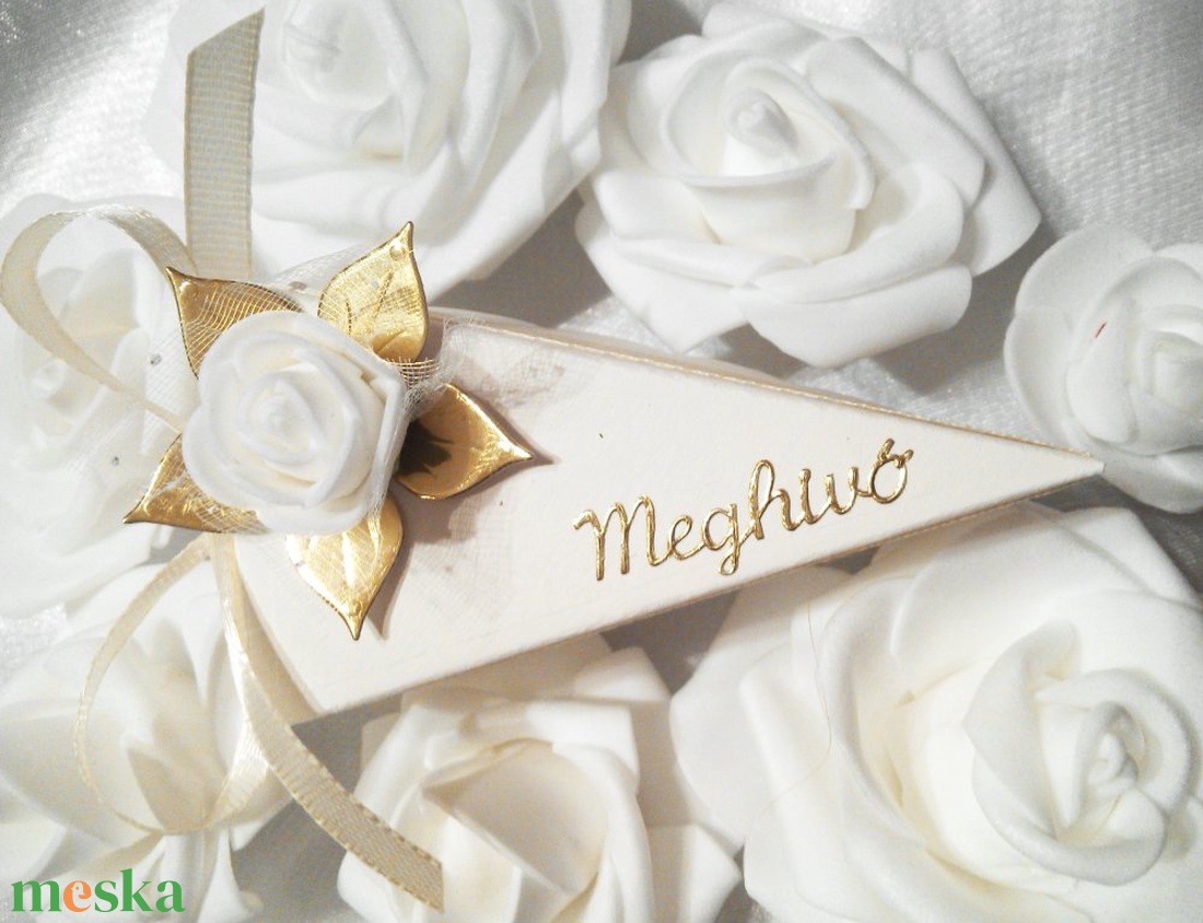 Esküvői meghívó Fehér rózsa - esküvő - meghívó & kártya - meghívó - Meska.hu Esküvői meghívó Fehér rózsa - esküvő - meghívó & kártya - meghívó - Meska.hu