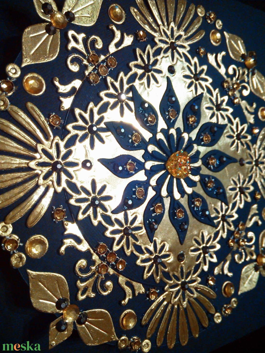 Fekete-arany mandala - otthon & életmód - dekoráció - spiritualitás - mandala - Meska.hu Fekete-arany mandala - otthon & életmód - dekoráció - spiritualitás - mandala - Meska.hu