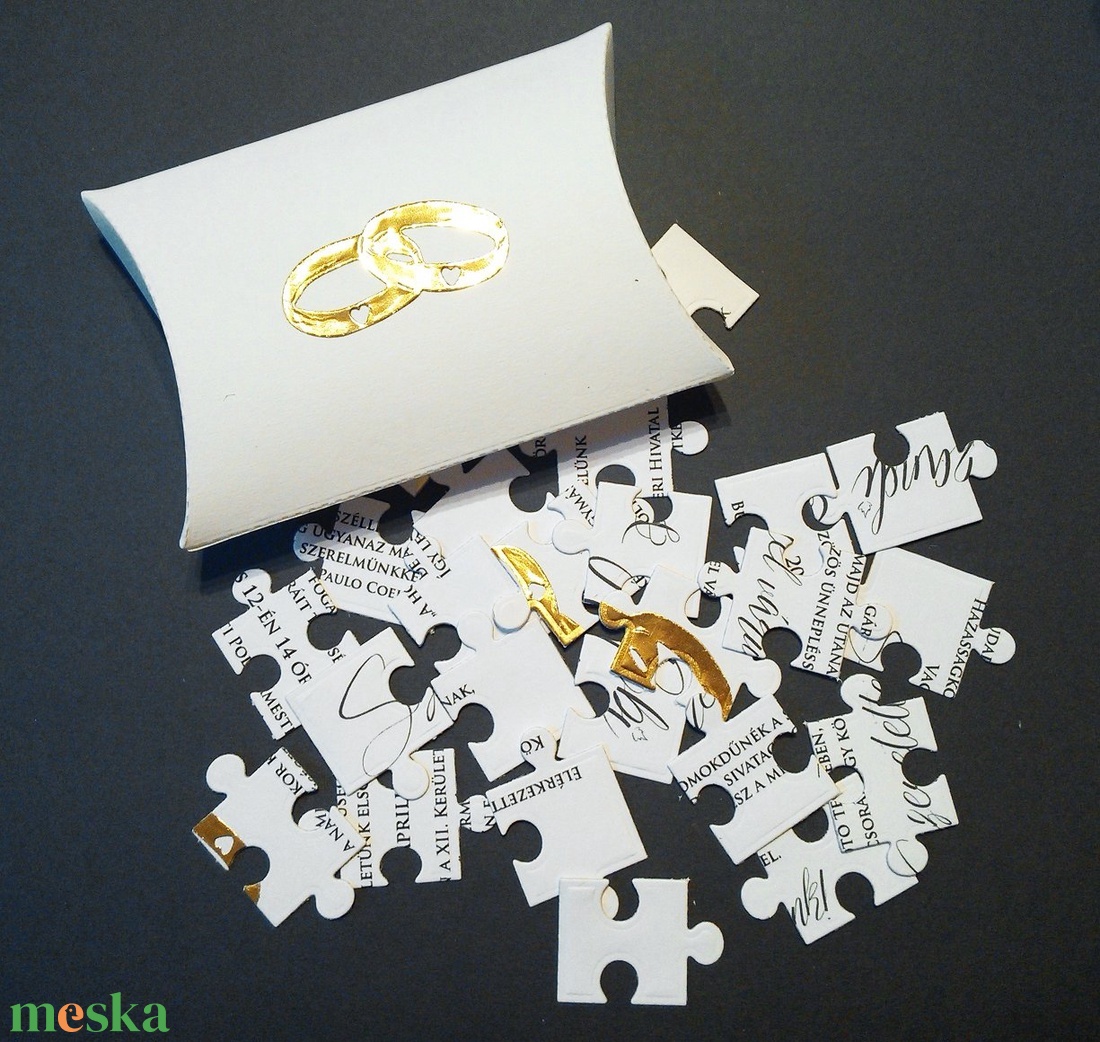 24 db-os puzzle-ból kirakható meghívó - esküvő - meghívó & kártya - meghívó - Meska.hu 24 db-os puzzle-ból kirakható meghívó - esküvő - meghívó & kártya - meghívó - Meska.hu