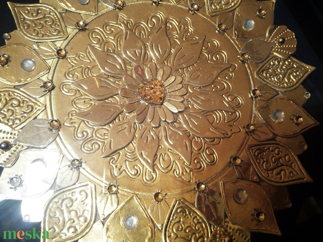Arany mandala - otthon & életmód - dekoráció - spiritualitás - mandala - Meska.hu