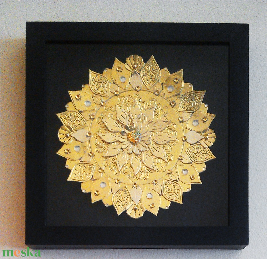 Arany mandala - otthon & életmód - dekoráció - spiritualitás - mandala - Meska.hu