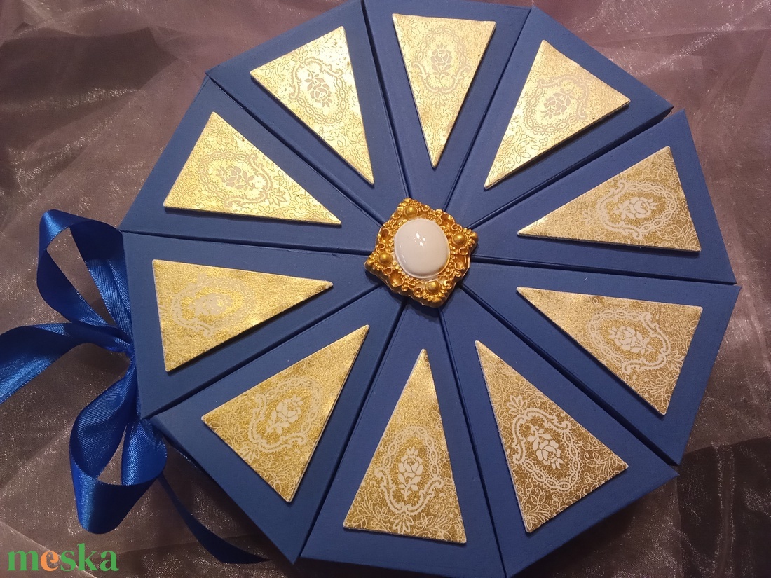Papírtorta díszdoboz 10 szeletes - otthon & életmód - papír, írószer - ajándékozás kellékei - papírtorta - Meska.hu