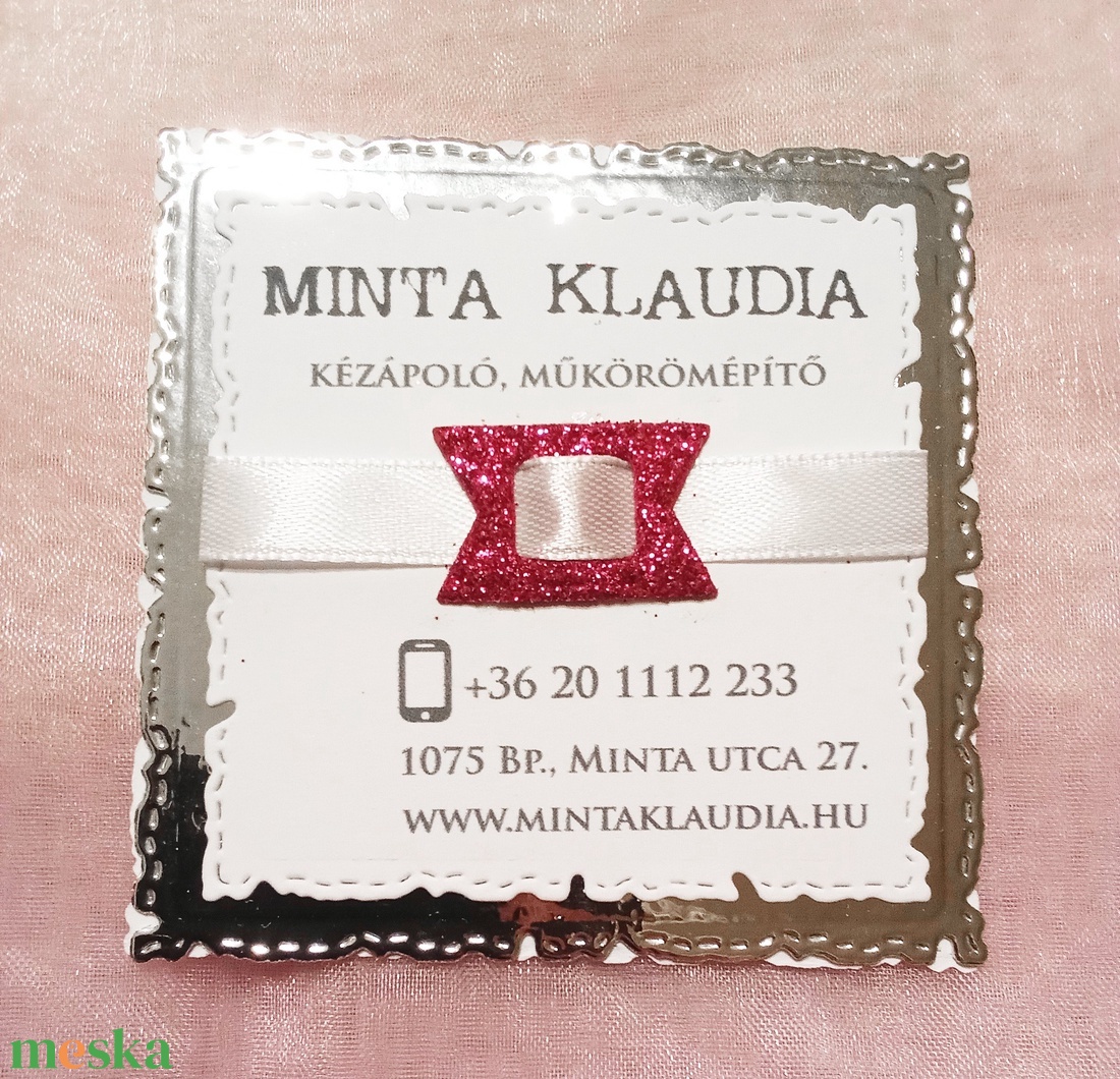 Ezüst vagy arany keretes különleges névjegykártya - otthon & életmód - papír, írószer - névjegykártya - Meska.hu Ezüst vagy arany keretes különleges névjegykártya - otthon & életmód - papír, írószer - névjegykártya - Meska.hu
