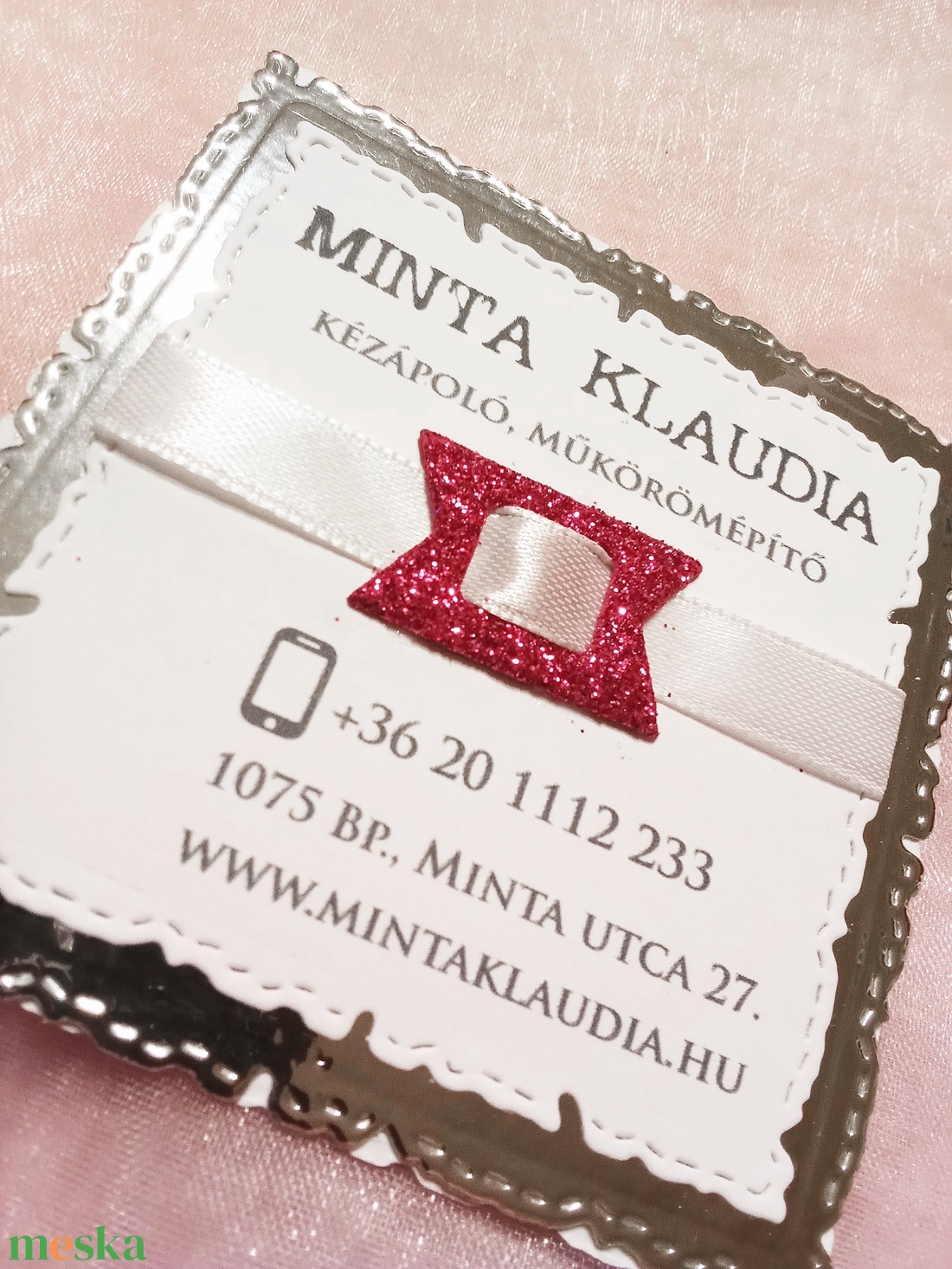 Ezüst vagy arany keretes különleges névjegykártya - otthon & életmód - papír, írószer - névjegykártya - Meska.hu Ezüst vagy arany keretes különleges névjegykártya - otthon & életmód - papír, írószer - névjegykártya - Meska.hu