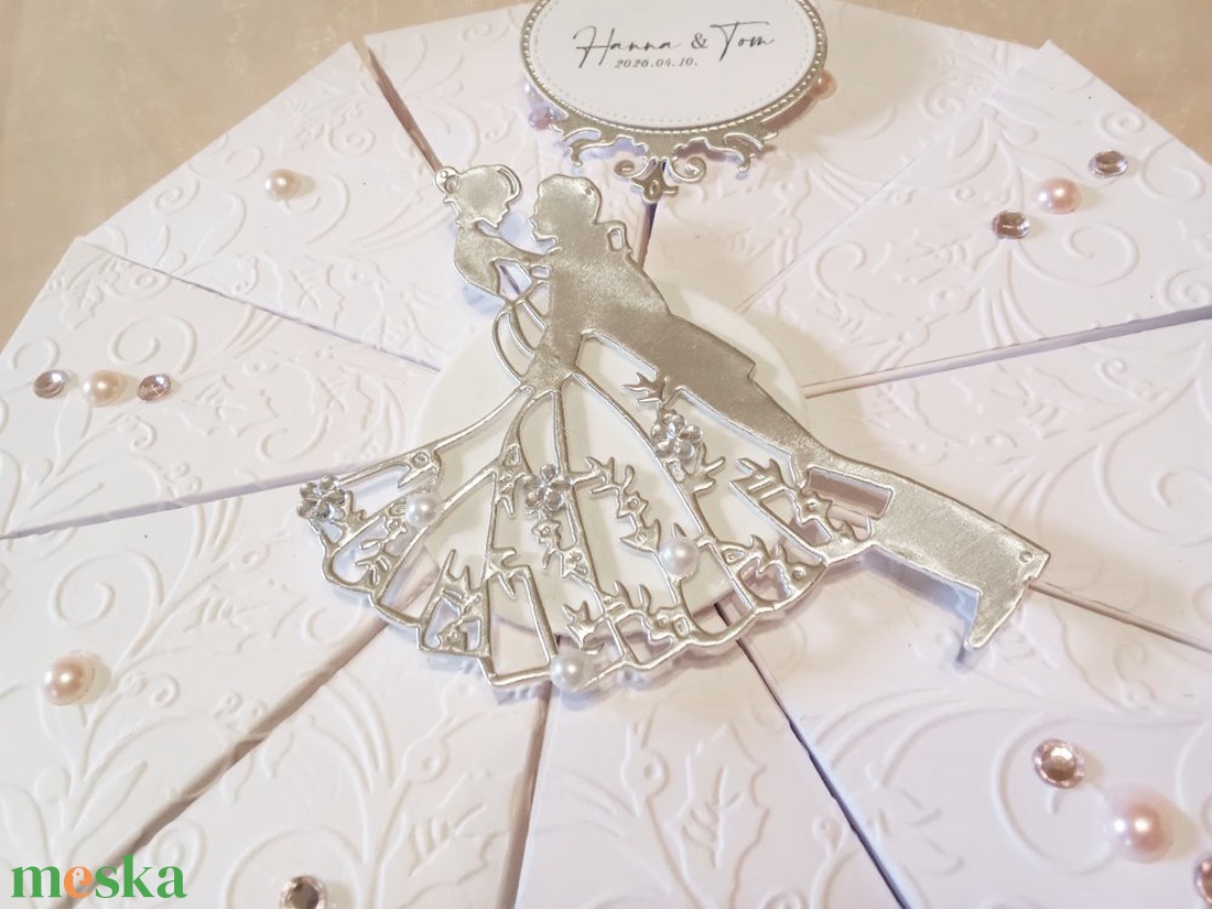 White wedding papírtorta díszdoboz 10 szeletes - esküvő - emlék & ajándék - nászajándék - esküvői pénzátadó doboz - Meska.hu White wedding papírtorta díszdoboz 10 szeletes - esküvő - emlék & ajándék - nászajándék - esküvői pénzátadó doboz - Meska.hu