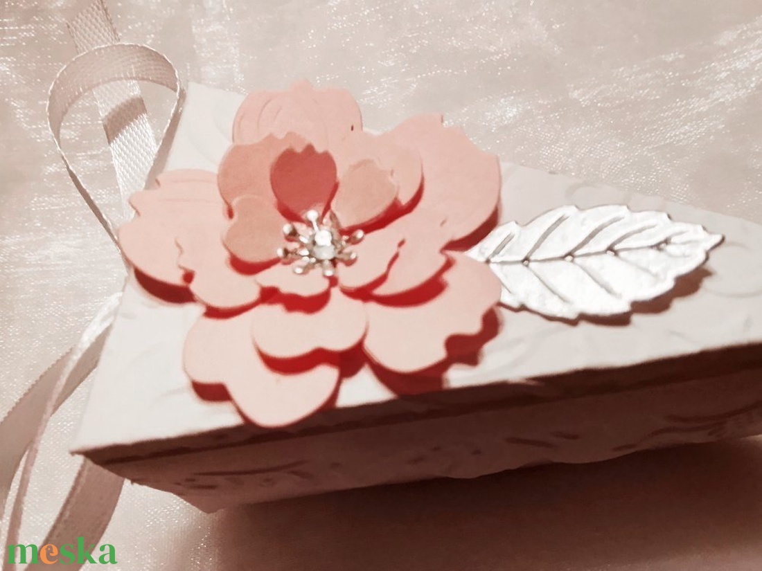 Cseresznyevirág mintás prémium esküvői meghívó - esküvő - meghívó & kártya - meghívó - Meska.hu