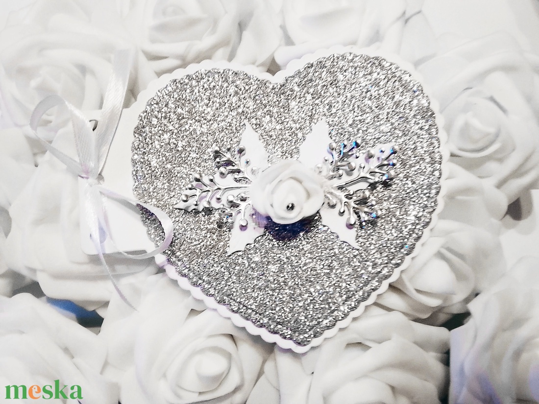 Esküvői meghívó - szív alakú  - esküvő - meghívó & kártya - meghívó - Meska.hu