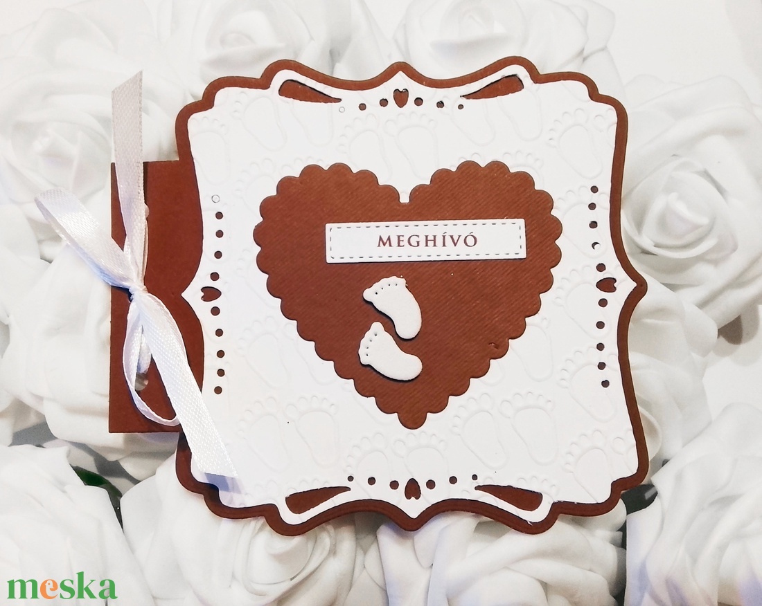 Keresztelő meghívó - különleges formájú - baba - mama - keresztelő kellékek - keresztelő meghívó - Meska.hu