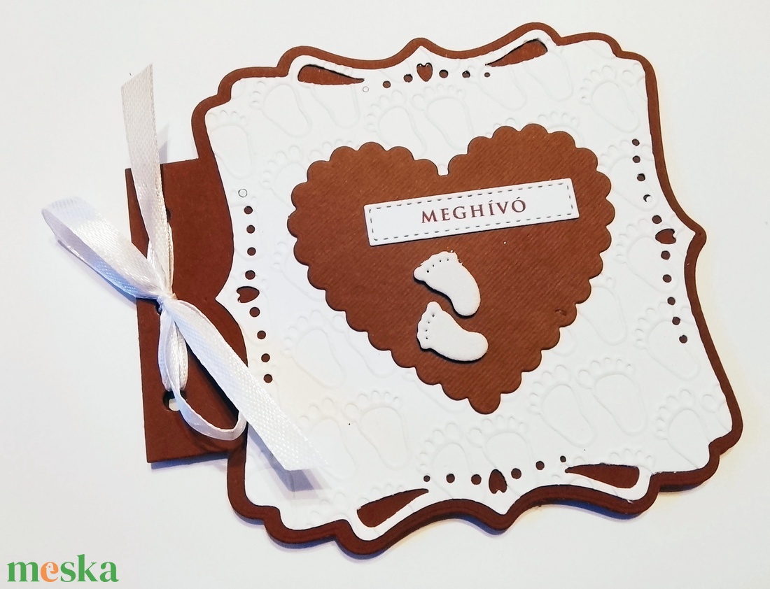Keresztelő meghívó - különleges formájú - baba - mama - keresztelő kellékek - keresztelő meghívó - Meska.hu