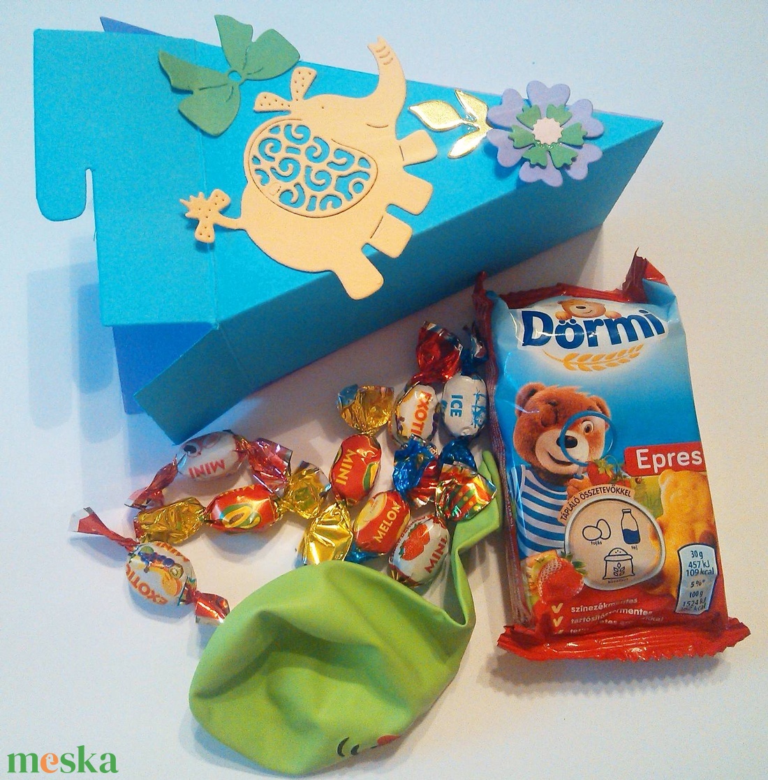 Papírtorta gyerekeknek- díszdoboz - otthon & életmód - papír, írószer - ajándékozás kellékei - papírtorta - Meska.hu