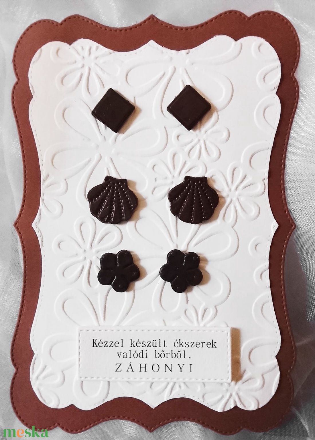 3 pár bőr fülbevaló - ékszer - fülbevaló - lógó fülbevaló - Meska.hu