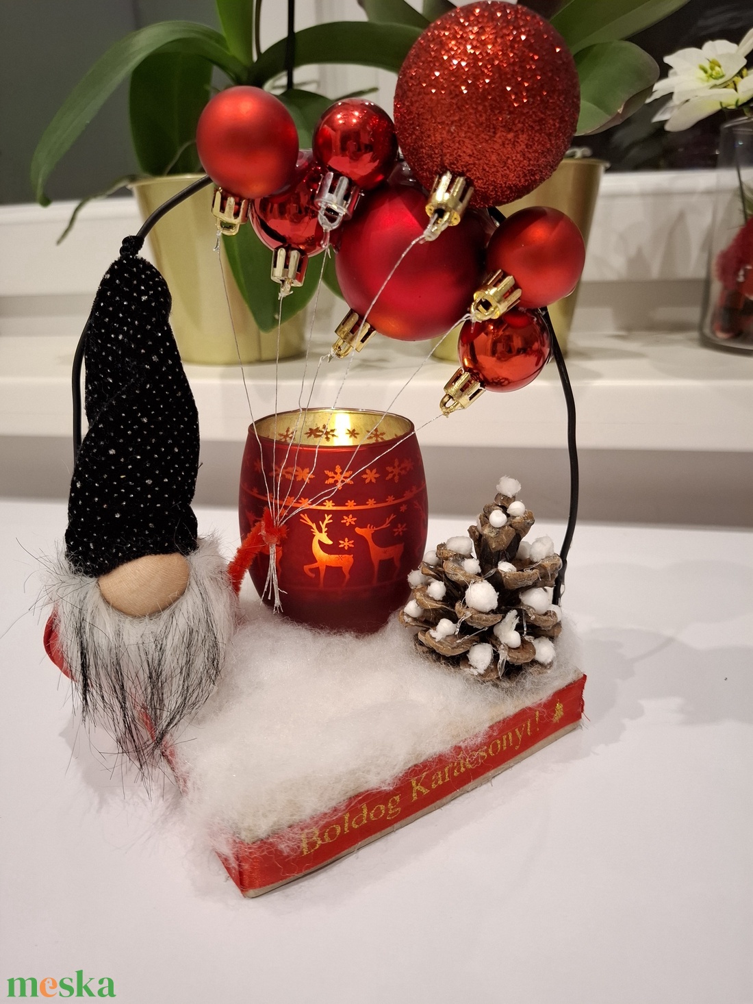 Léggömbös manó asztaldísz - karácsony - adventi díszek - adventi asztaldísz - Meska.hu Léggömbös manó asztaldísz - karácsony - adventi díszek - adventi asztaldísz - Meska.hu