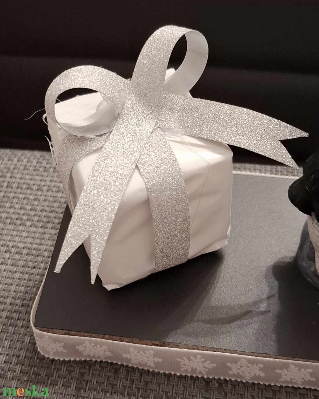 Hóember minimal asztaldísz - karácsony - adventi díszek - adventi asztaldísz - Meska.hu