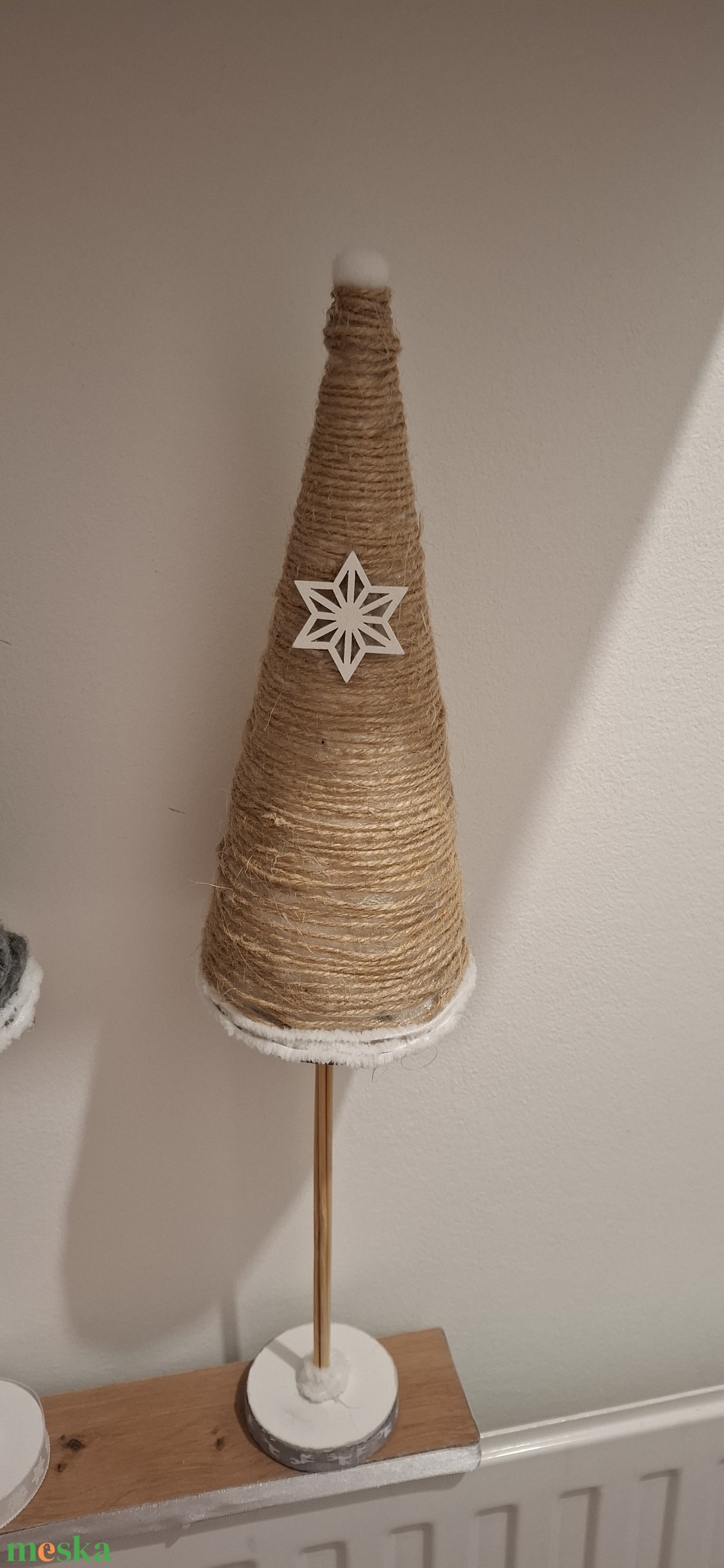 Norvég stílusú natur karácsonyi dekor - karácsony - adventi díszek - adventi ablakdekoráció - Meska.hu