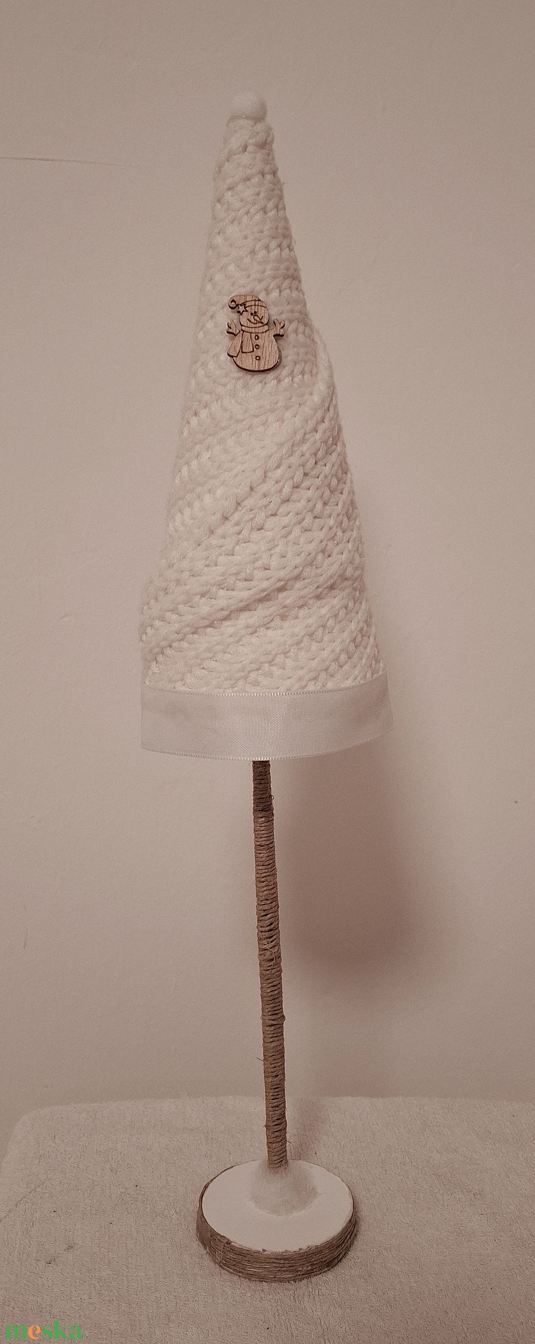 Norvég kötött karácsonyfa - karácsony - karácsonyi lakásdekoráció - karácsonyi lakásdíszek - Meska.hu