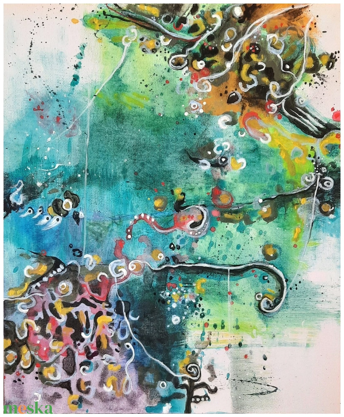 Absztrakt festmény az alkotótól - művészet - festmény - akril - Meska.hu