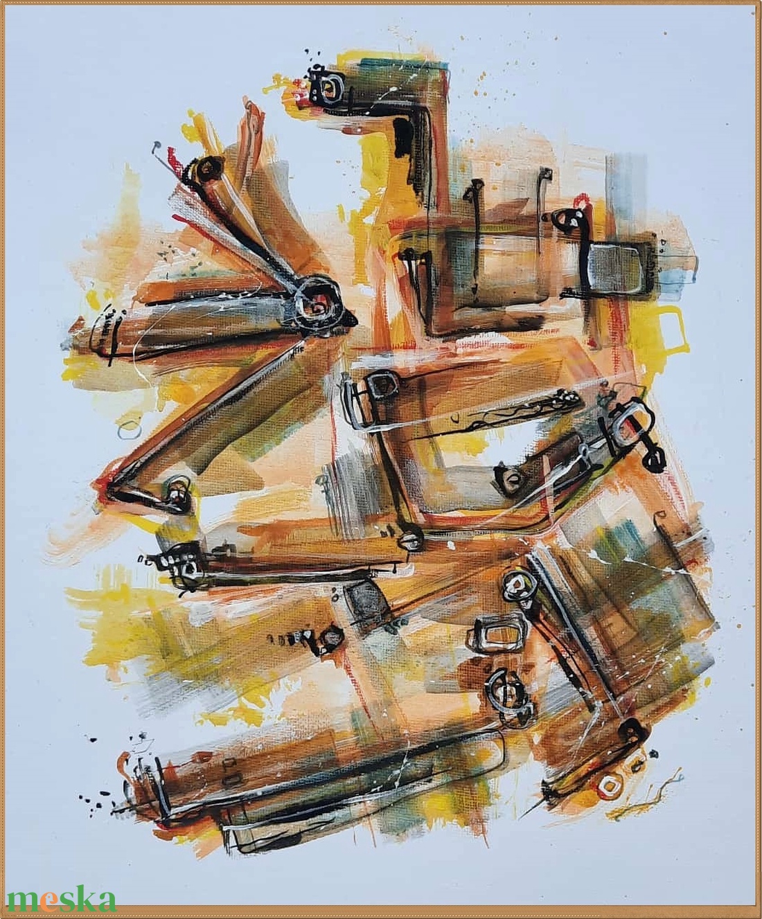 Absztrakt festmény az alkotótól - művészet - festmény - akril - Meska.hu