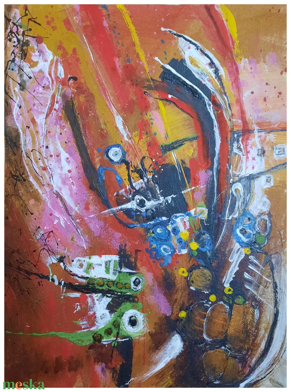 Absztrakt festmény az alkotótól - művészet - festmény - akril - Meska.hu