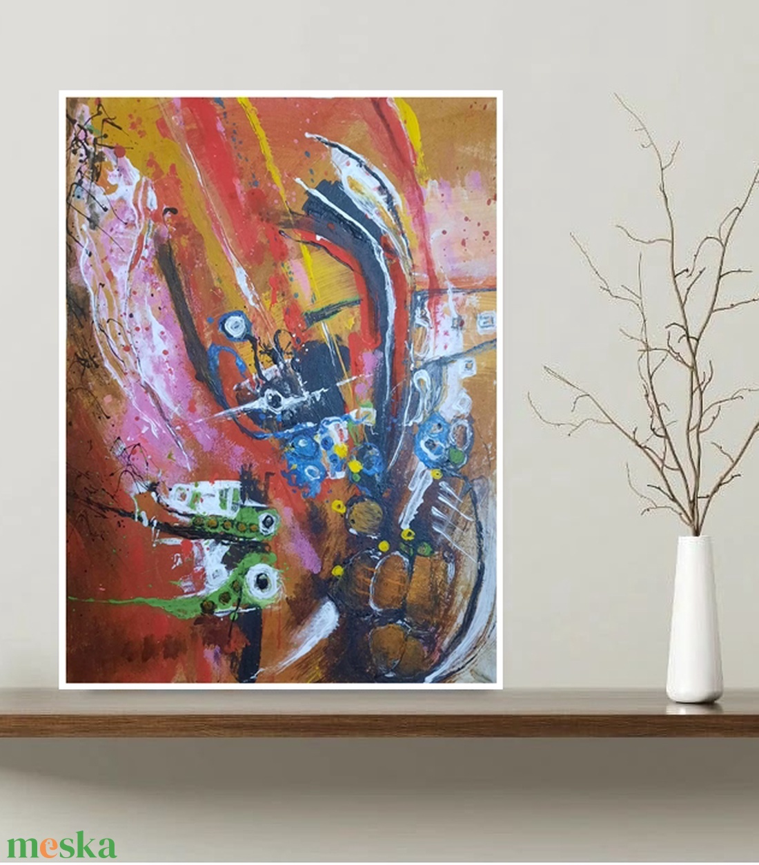 Absztrakt festmény az alkotótól - művészet - festmény - akril - Meska.hu