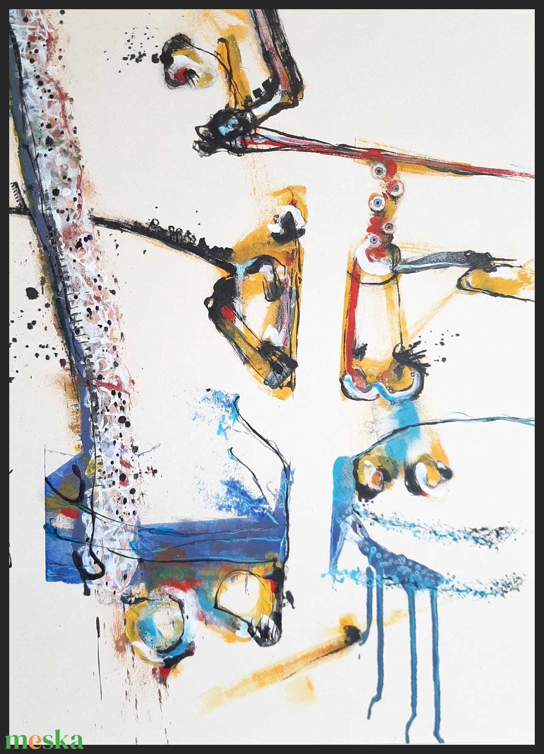 Absztrakt festmény az alkotótól - művészet - festmény - akril - Meska.hu