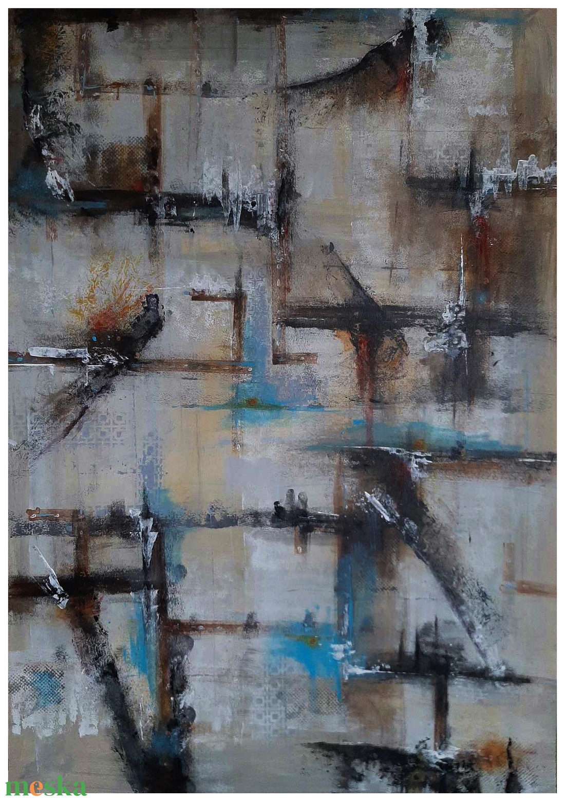 Absztrakt festmény az alkotótól - művészet - festmény - akril - Meska.hu