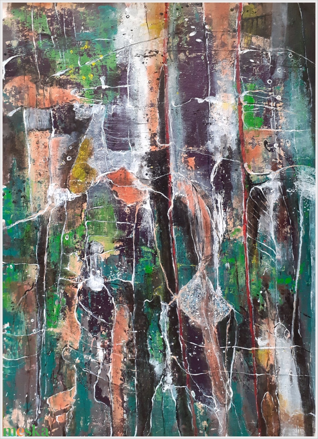 Absztrakt festmény az alkotótól - művészet - festmény - akril - Meska.hu