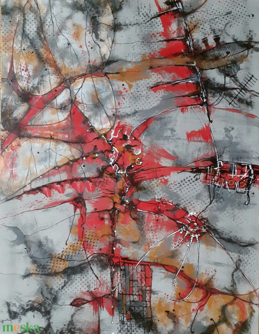 Absztrakt festmény az alkotótól - művészet - festmény - akril - Meska.hu