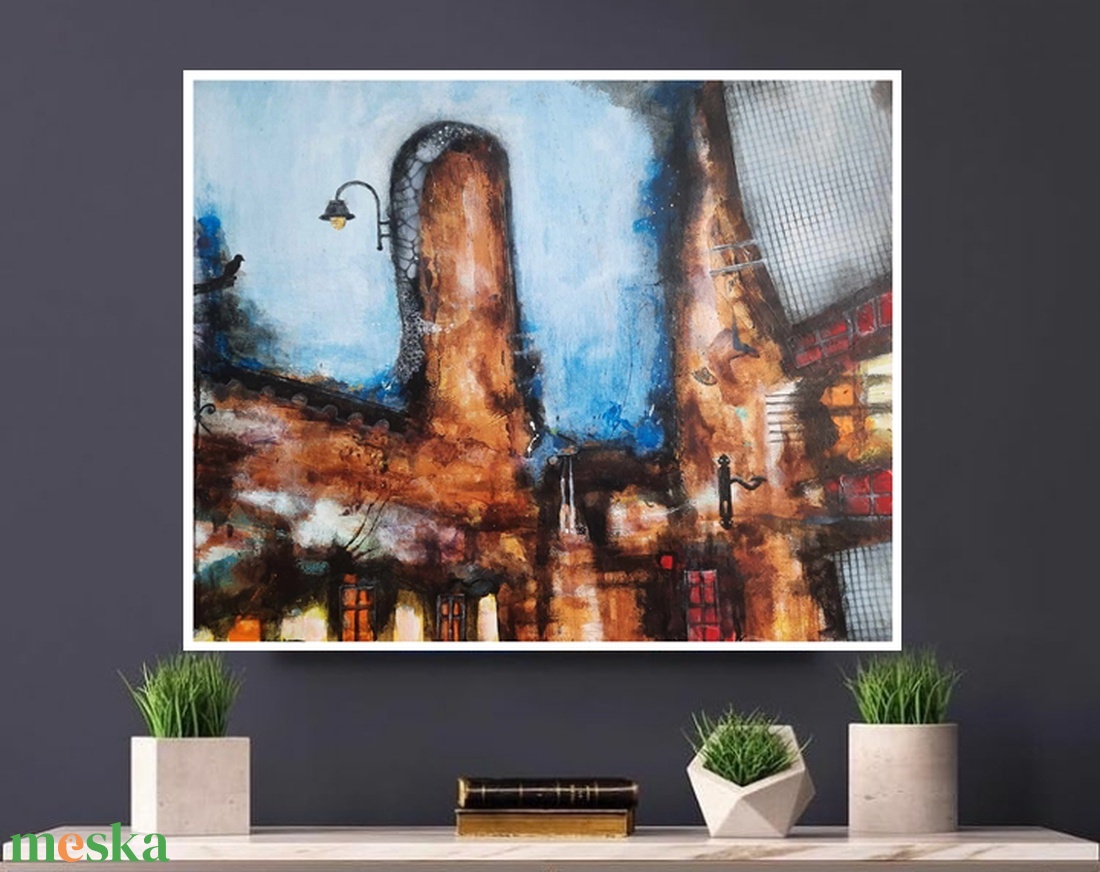 Absztrakt festmény az alkotótól - művészet - festmény - akril - Meska.hu