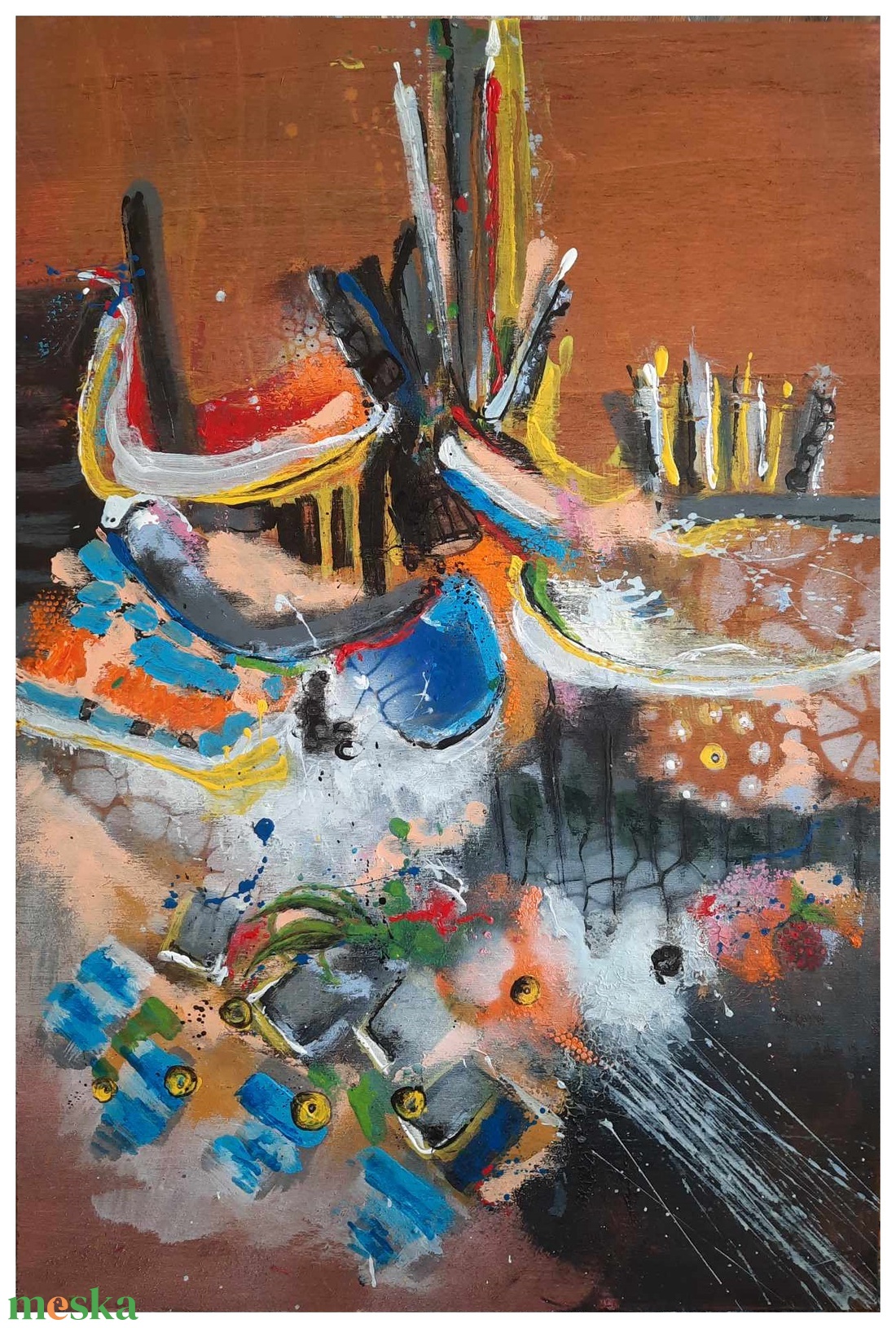 Absztrakt festmény az alkotótól - művészet - festmény - akril - Meska.hu