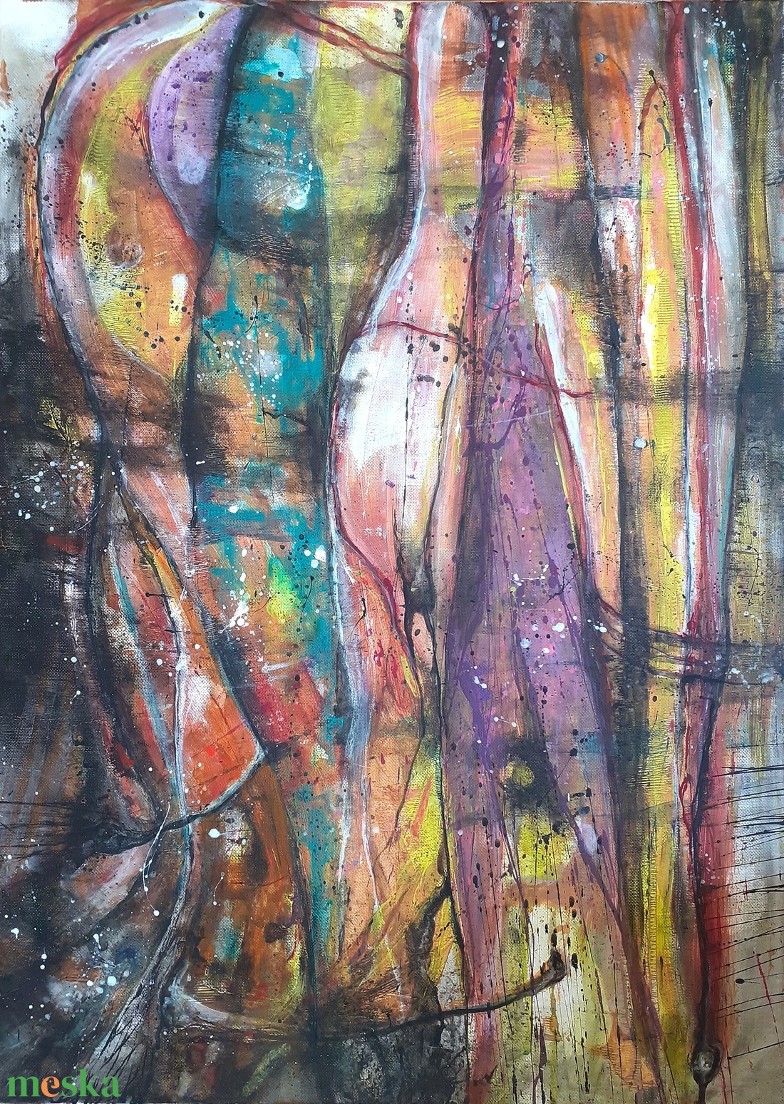 Absztrakt festmény az alkotótól - művészet - festmény - akril - Meska.hu