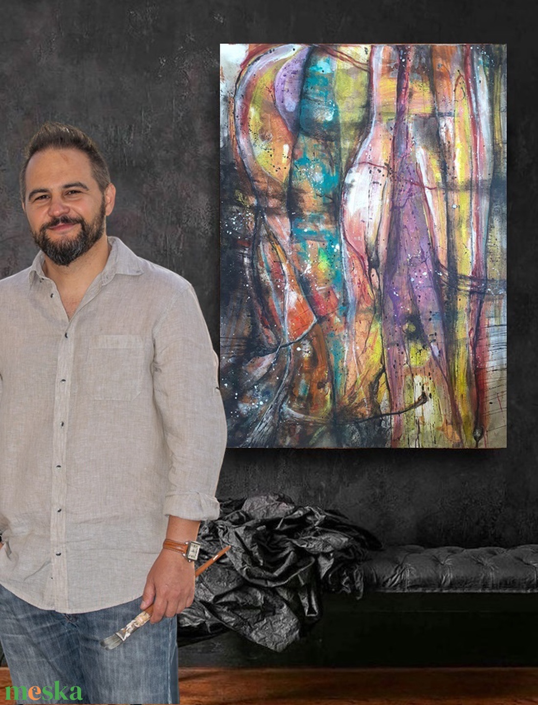 Absztrakt festmény az alkotótól - művészet - festmény - akril - Meska.hu