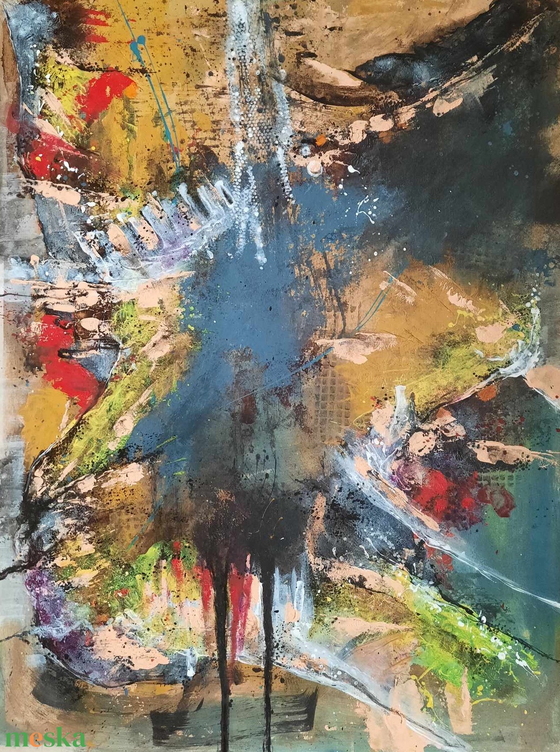 Absztrakt festmény az alkotótól - művészet - festmény - akril - Meska.hu