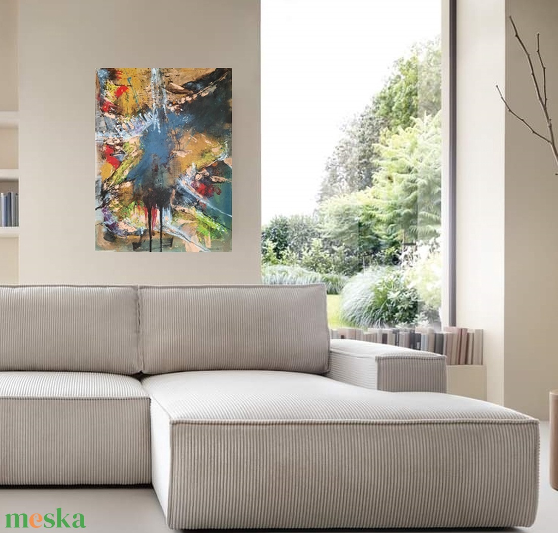 Absztrakt festmény az alkotótól - művészet - festmény - akril - Meska.hu