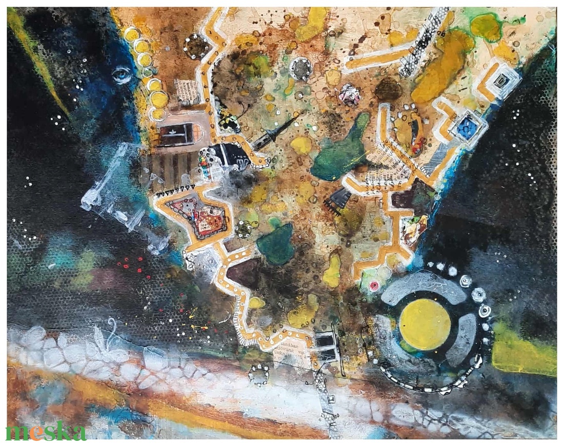 Absztrakt festmény az alkotótól - művészet - festmény - akril - Meska.hu